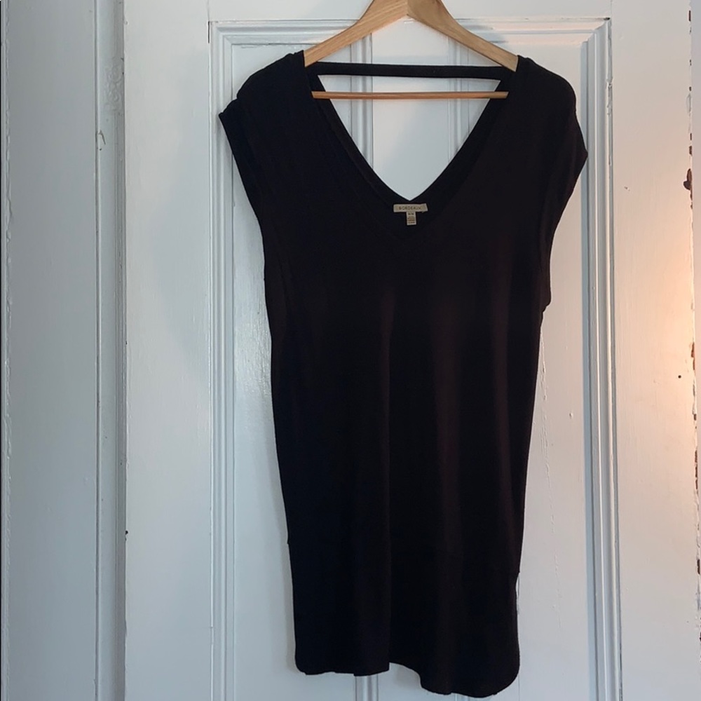 Anthropologie black tunic/coverup
